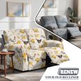 thumbnail image 3 of TSOVTHRID Chicken Rose Floral Print Loveseat Recliner Cover, 6-Piece Non Slip Couch Cover with Elastic Bottom Furniture Protector for Reclining Loveseat, 3 of 7