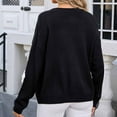 thumbnail image 4 of SHTXOZHI Women's Long Sleeve Button Down Sweater Cardigan Cute Embroidery Knit Cardigan Fall Outfit, 4 of 7
