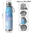 thumbnail image 3 of 29oz Insulated Water Bottle with Tea Infuser, Stainless Steel Travel Mug, Ice Frozen Print, 3 of 6