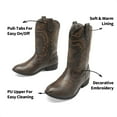 thumbnail image 3 of BURUDANI Cowgirl Riding Boots Cowboy Western Boots Girls Mid Calf Shoes, 3 of 6