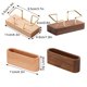 thumbnail image 3 of Kearding Tarjetero creativo de madera maciza de nogal negro para tarjetas de visita físicas para materiales de alta madera Almacenamiento y organización del hogar Nogal en forma de T, 3 of 6