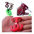 thumbnail image 1 of 4piezas Mini Gancho Aluminio Rojo Colgar Olla Mochila Camping Tienda, 1 of 5
