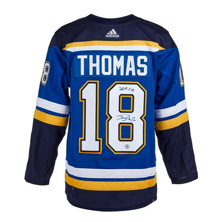 Mike Liut St Louis Blues Signed Retro Fanatics Jersey