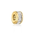 thumbnail image 6 of Ross-Simons Baguette Birthstone Bead Charm in 18kt Gold Over Sterling, Women's, Adult, 6 of 8