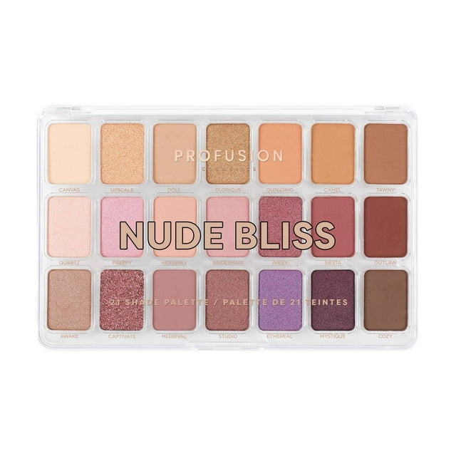 Profusion Cosmetics | Artistry 21 Shade Palette - Nude Bliss