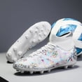 thumbnail image 2 of Zapatos de fútbol para hombre, botines de entrenamiento al aire libre, tacos cómodos, transpirables, ultraligeros, suaves, novedad, 2 of 5