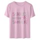 thumbnail image 1 of Jersey suelto para mujer Camiseta de manga corta con cuello redondo y estampado del día del maestro Camiseta de manga corta con cuello redondo/Camisa Pompotops hfajkhk141202, 1 of 7