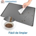 thumbnail image 2 of Tapete de Silicona CONTAERAS Gris Antidesbordamiento para Mascotas Pequeñas, Medianas y Grandes, 2 of 7