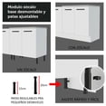 thumbnail image 5 of Mueble Inferior de Cocina MADESA Ágata 70 cm 2 Puertas Blanco, 5 of 5