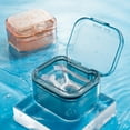 thumbnail image 4 of Retainer Case with Brush Compartment Design Three Layers Buckle Closure Easy to Carry Cleaning Leakproof Orthodontic Mouth Guard Case Travel Use, 4 of 8