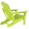 thumbnail image 5 of Polytrends  Laguna All Weather Poly Outdoor Patio Adirondack Chair Conversation Set - (4-Piece) Lime, 5 of 5