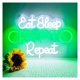 thumbnail image 1 of Letrero De Neón Eat Sleep Crypto Repeat Con Luz Regulable Y Alimentación Por USB Para Dormitorio, Sala De Juegos, Decoración De Pared 40cmx27cm, 1 of 6