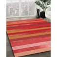 thumbnail image 3 of Ahgly Company Tapis d'Intérieur Lavables en Machine, Rectangle de Transition Orange Vif, 7' x 10', 3 of 7