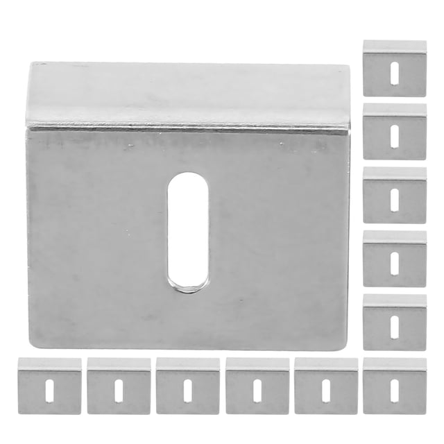 PAMINGONO 12Pcs Glass Clamp Bathroom Mirror Clips Silver Heavy Duty Stable Support Prevents Sliding