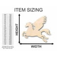 thumbnail image 2 of Unfinished Wood Pegasus Shape - Mythical - Beast - Craft - up to 46" DIY 3" / 1/4", 2 of 3