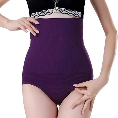 REALiKUN Shapewear for Women High Waisted Shapewear Panty Firm Control Soft Comfy Body Shaper for Women Purple L