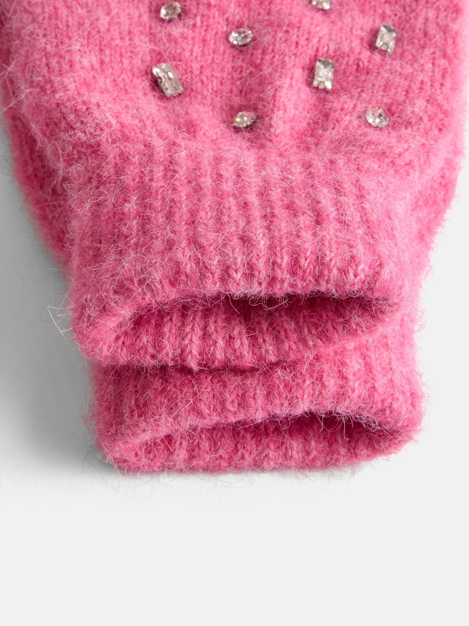 Free Assembly Women's Beanie Glove Set, Pink Cheer
