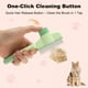 thumbnail image 2 of Peine para gatos Unique Bargains, cepillo de eliminación de pelo de mascotas, peine antipulgas, cepillo de aseo para gatos con botón de liberación para gatos de pelo corto y largo, color verde, 2 of 7