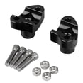 thumbnail image 2 of Black 1In Handlebar 1 1/2In Risers for Harley Dyna Softail Sportster XL 883 1200, 2 of 5