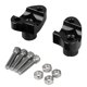 thumbnail image 2 of Black 1In Handlebar 1 1/2In Risers for Harley Dyna Softail Sportster XL 883 1200, 2 of 5