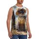 thumbnail image 2 of Balery Cat In Sun Hat Camisetas sin mangas para hombre, absorbe la humedad y protege contra el mal olor.-X-Large, 2 of 7