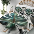 thumbnail image 3 of Ambesonne Monstera Fitted & Top Sheet Set with Sham, Abstract Mid Century Art, Fern Green Teal and Pale Grey, 3 of 5