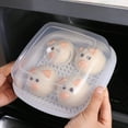thumbnail image 2 of Microwave Food Tray Set - Plastic Microwave Splatter Cover Meal Prep Container, 2 of 10