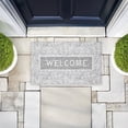 thumbnail image 4 of Distressed Damask Welcome Printed Outdoor Door Mat, design by Tim Coffey, 18"x30", 4 of 8