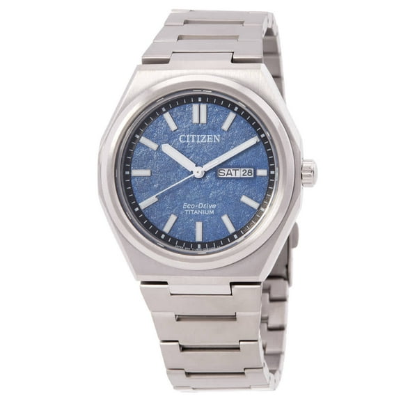 Citizen Zenshin Three-hand Blue Dial Men's Watch AW0130-85L