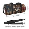 thumbnail image 2 of Honeii American Flag Deer Art Print Duffle Bag and Adjustable Strap,Foldable Travel Duffel Bags for Men Women,Waterproof Duffel Bags, 2 of 6