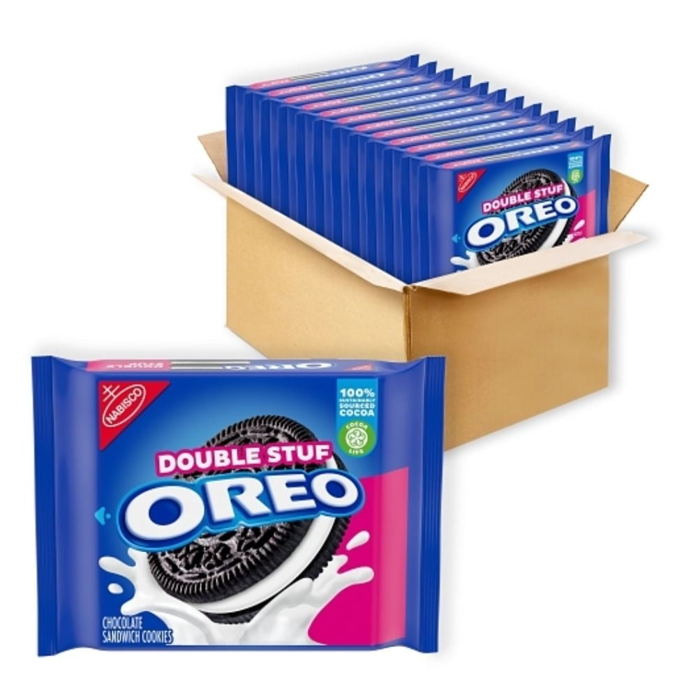 Oreo Original Double Stuf Cookies, 14.03 Ounce, 12 Packs Per Case