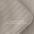 thumbnail image 3 of Noble Linens 3 Piece Latte Stripe Stitch Quilt Set, Twin / Twin XL, 3 of 6