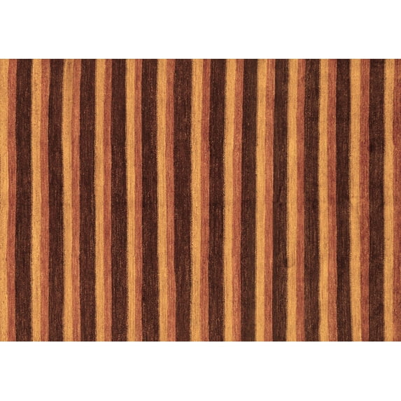 Ahgly Company Indoor Rectangle Abstract Brown Modern Area Rugs, 7' x 9'