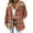 Orange GZ867, variant on Zeagoo Womens Winter Plaid Jackets Fall Sherpa Shacket Jacket Fleece Hooded Coats Trendy Oversized Outerwear