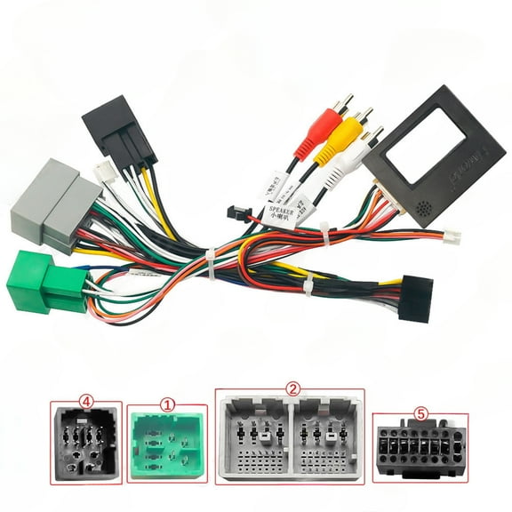 Applicable to 18-23 Chevrolet Volando/Covoz power cord large screen navigation 16P modification line   protocol box