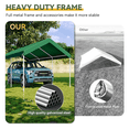 thumbnail image 6 of AOXUN 10*20FT Steel Frame Party Tent Canopy Shelter Portable Car Carport Garage Cover, 6 of 10