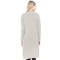 thumbnail image 3 of Cardigan ligero tejido con bolsas color Ivory AMAD Casual para mujer Talla M, 3 of 4