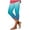 Yoga 8#Blue, variant on WAYUTE Leggings for Women Tummy Control Gradient Color Cropped Trousers Casual Summer Beach Stretchy Fit for Gym Fitness M