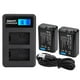 thumbnail image 1 of Cargador de batería NP-FW50 Nikou con ranura doble y carga USB para Sony A6000 A6300 A6500 A7r A, 1 of 14