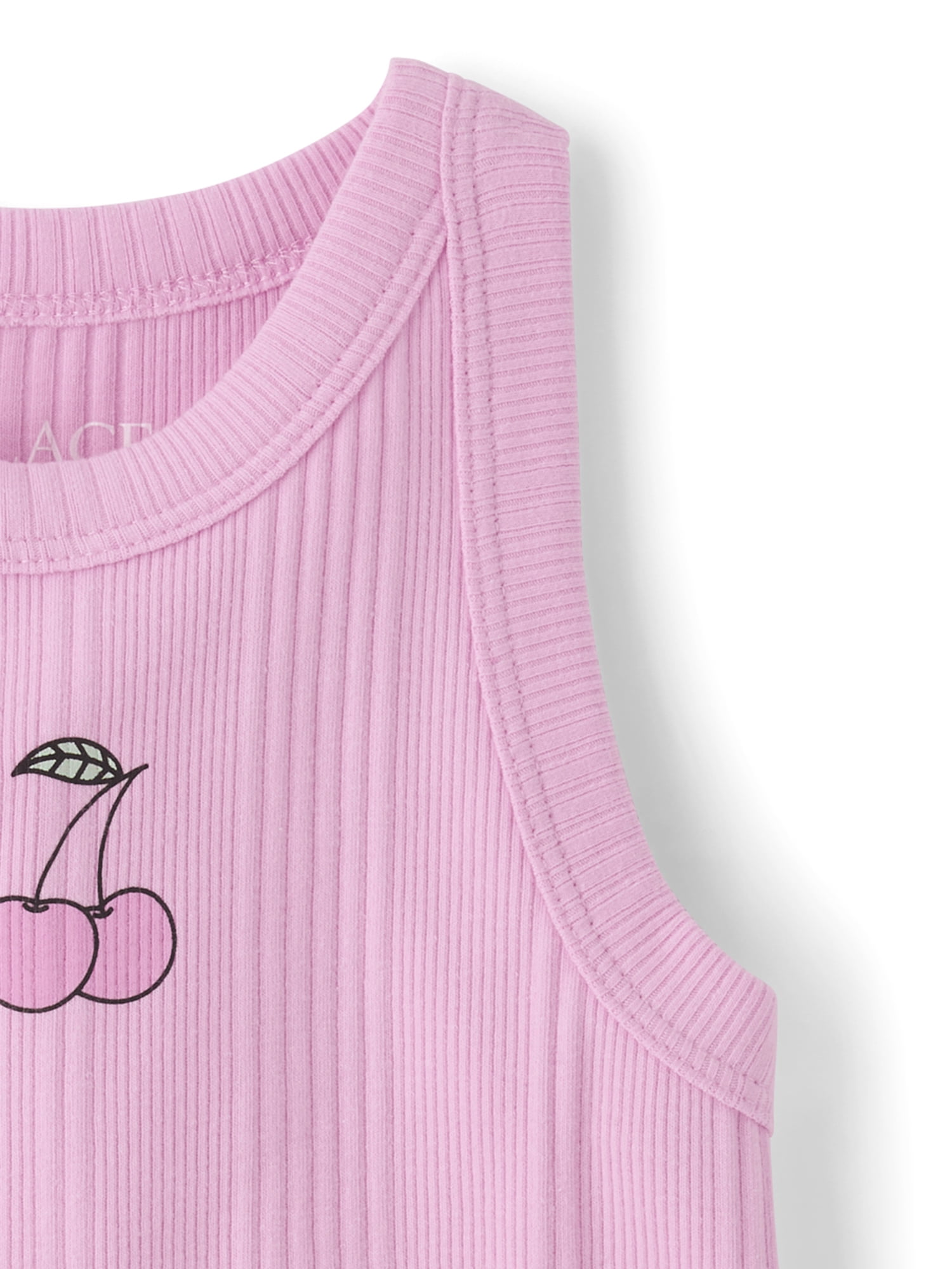 The Children's Place Girls Sleeveless Graphic Ribbed Tank Top, Sizes XS-XXL