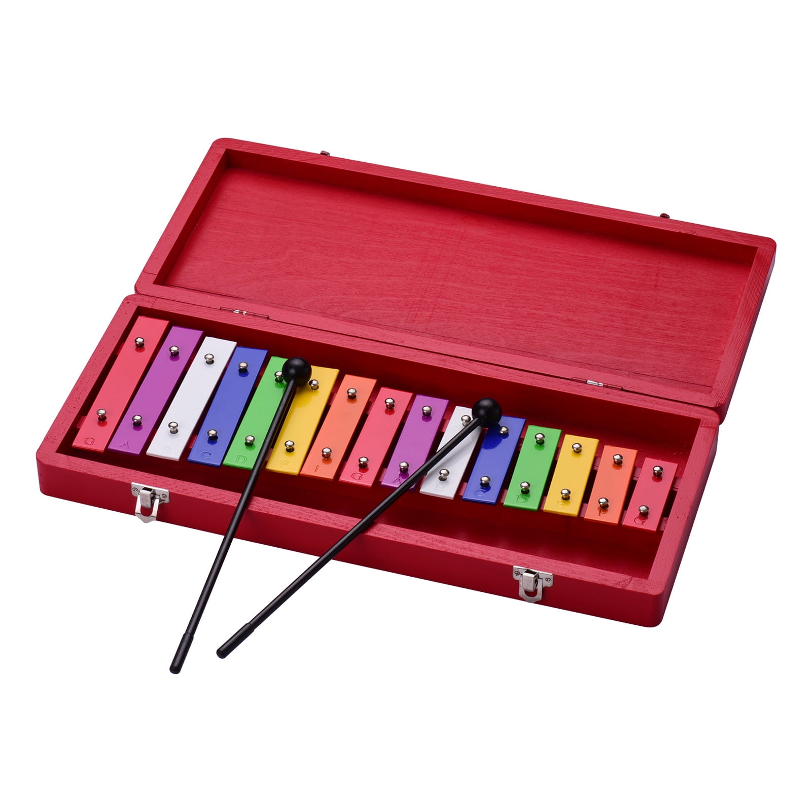 ammoon 15 Keys Glockenspiel Xylophone Colorful Early Educational
