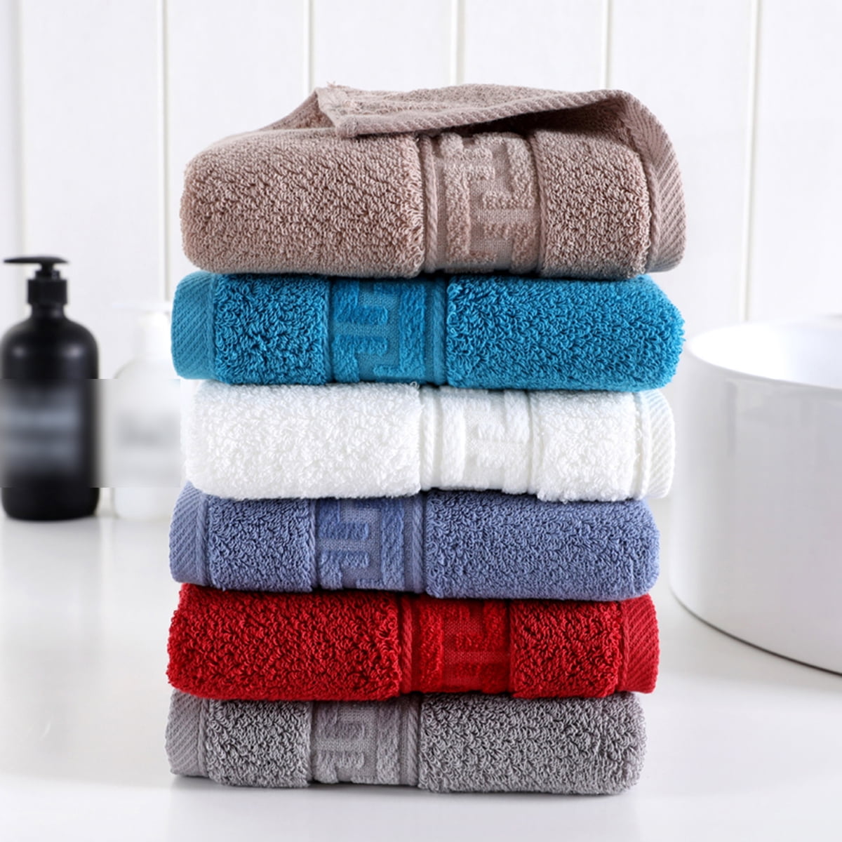 100 Cotton Super Soft and Absorbent 3PC Towel Set(1PC Bath Towel and