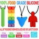 thumbnail image 4 of ADHD niños masticar cadena bebé mordedor 4 piezas bebé mordedor masticar cadena bebé mordedor para niños y adultos con dentición, autismo y TDAH esquí esquí Gafas de esquí, 4 of 5