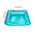 thumbnail image 3 of MMJ Pool Float Inflatable Cooler Bar Thickened PVC Floating Drink Snack Fruit Tray for Party Beach Lake 25.59x25.59in, 3 of 6