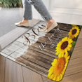 thumbnail image 3 of Bless Home Sunflower Wood Doormat,No Slip Absorbent Mats Funny Floor Door Mats for Indoor Outdoor Kitchen, 3 of 6