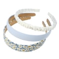 thumbnail image 1 of Juego de 3 diademas de moda, diademas de diferentes diseños, diademas plisadas, diademas de color sólido, accesorios para el cabello para bodas de fiestas de niñas, 1 of 7