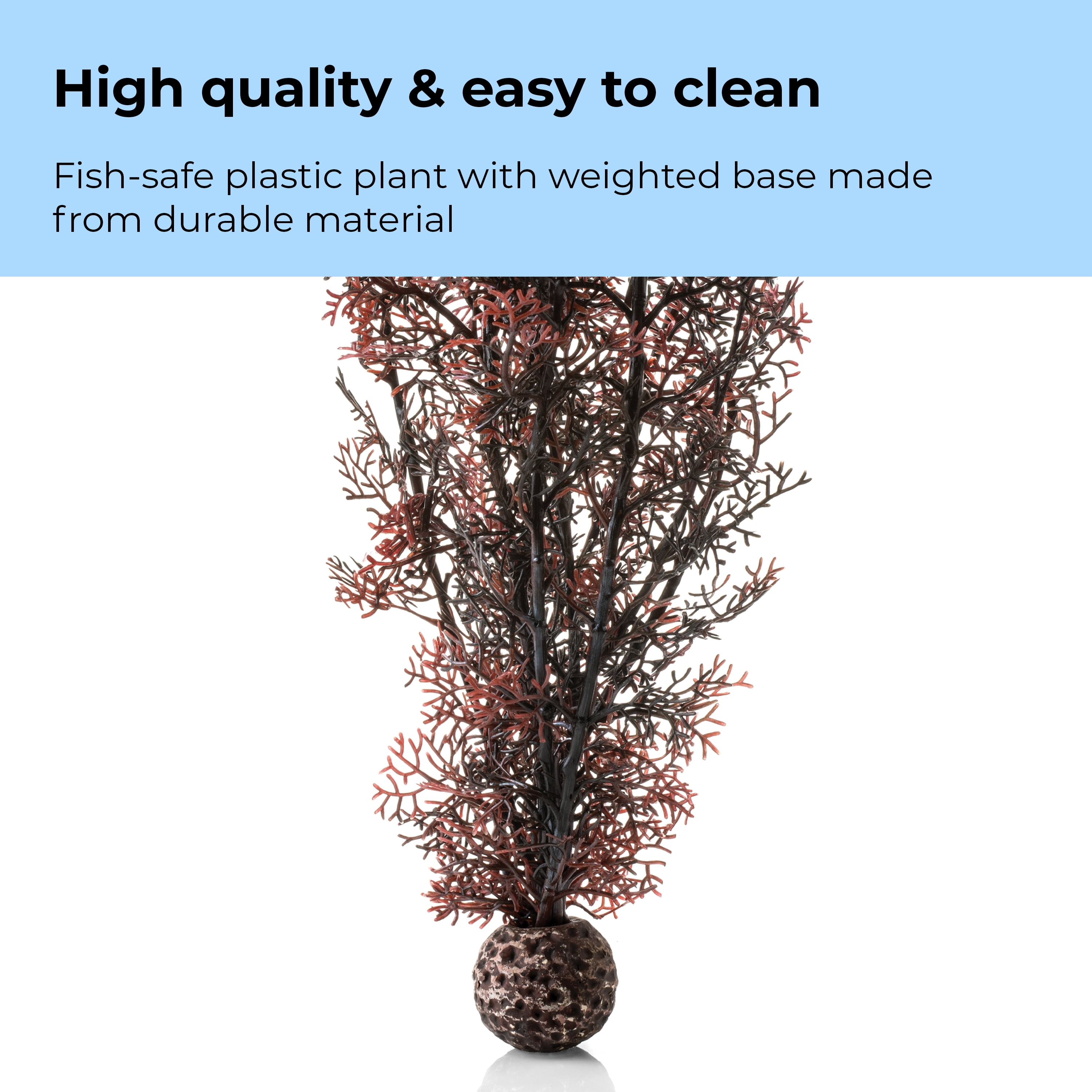 biOrb Extra Large Crimson Sea Fan - Aquarium Plant Decoration