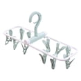 thumbnail image 2 of Deal of The Day, Dvkptbk 12 Clip Folding Drying Rack Underwear Socks Clip Multi-functional Clothes Rack, 2 of 3