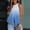 Blue, variant on ZKCCNUK Women's Halter Neck Tank Tops Floral Sleeveless Shirt Pleated Casual Camisole Summer Plus Size Tops 2023