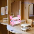 thumbnail image 3 of OULII 3pcs Miniature Bedroom Furniture Mini House Furniture Plastic Random Color for Collection Display, 3 of 6